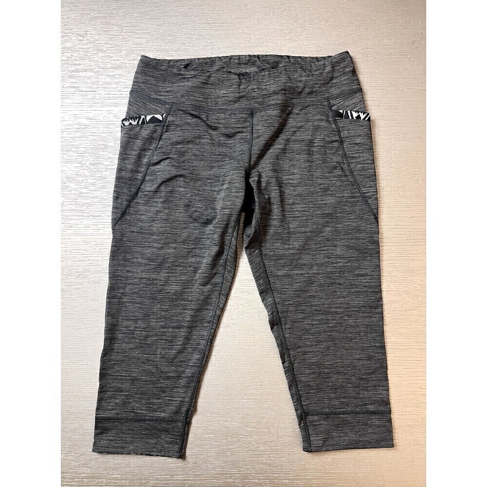 Patagonia Womens Size Small Diversifly Capris Cropped Tights Drawstring Gray